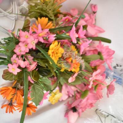 18+ pc Craft Lot: Photo Paper, Glue Gun and Glue Sticks, Fuax Flowers