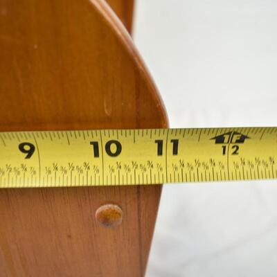 Large Wooden Magazine Rack With Handle
