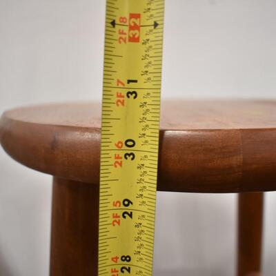 2 Wooden Bar Stools, Good Condition