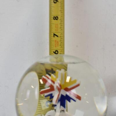 Two 2002 Salt Lake Winter Olympic Snow Globes