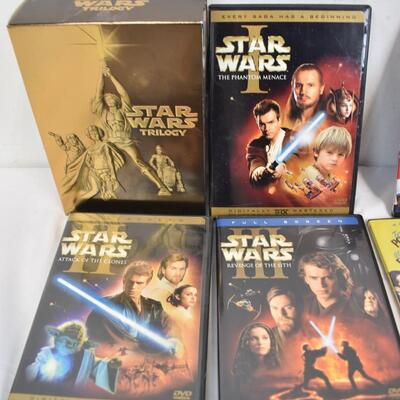 13 Movies on DVD, Marquee 20th Century Fox Musicals, Star Wars 1-6