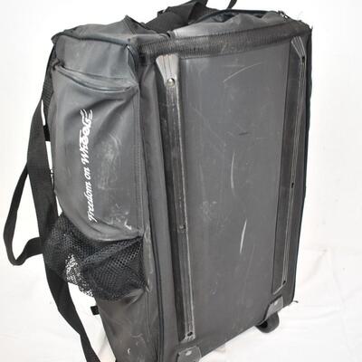 Freedom On Wheels Duffel Bag, about 23" x 13"