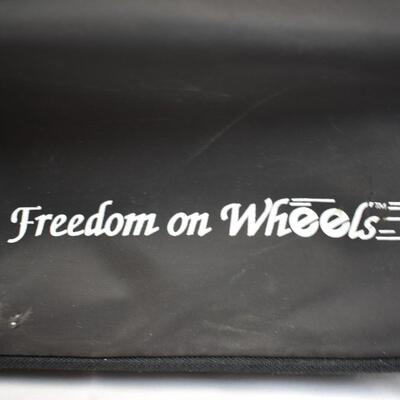 Freedom On Wheels Duffel Bag, about 23" x 13"