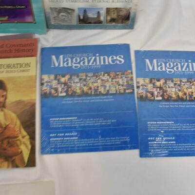 12 pc LDS/Church of Christ Books/Media, Genealogy Online, Temples