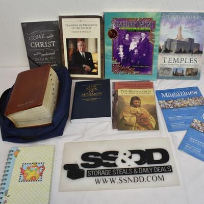 12 pc LDS/Church of Christ Books/Media, Genealogy Online, Temples