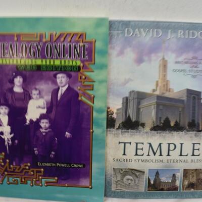 12 pc LDS/Church of Christ Books/Media, Genealogy Online, Temples