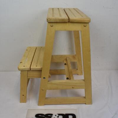 Wooden Fold Up Step Stool