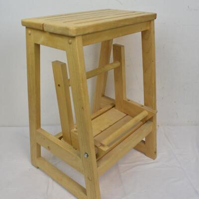 Wooden Fold Up Step Stool