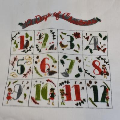 Holiday Lot: Small Christmas Tree, Window Clings, Ceramic Nativity, Gift Boxes