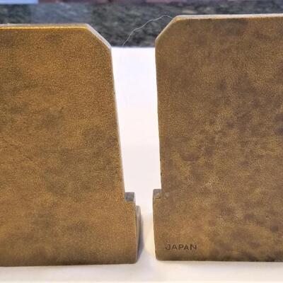 Lot #33   Lovely Pair of Vintage Japanesque Style Bookends - heavy