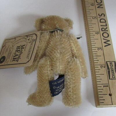 Small Mohair Boyd's Bear With Tag, 4 1/2"