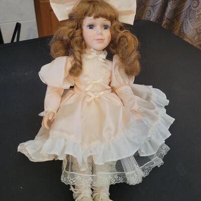 Beautiful red head porcelain doll