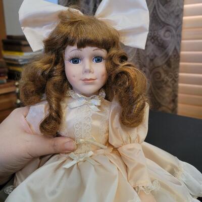 Beautiful red head porcelain doll