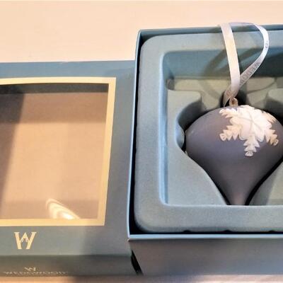 Lot #35  Wedgwood Porcelain Christmas Ornament in Original Box
