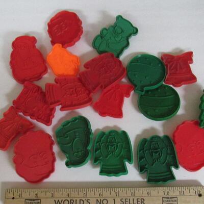 Lot of Plastic Cookie Cutters