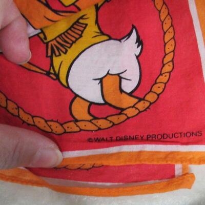 Vintage Walt Disney Productions Large Childs Bandana, Scarf or Hankie Maybe