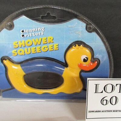 Bathroom Duck Squeegee and Duckling Bath Treads