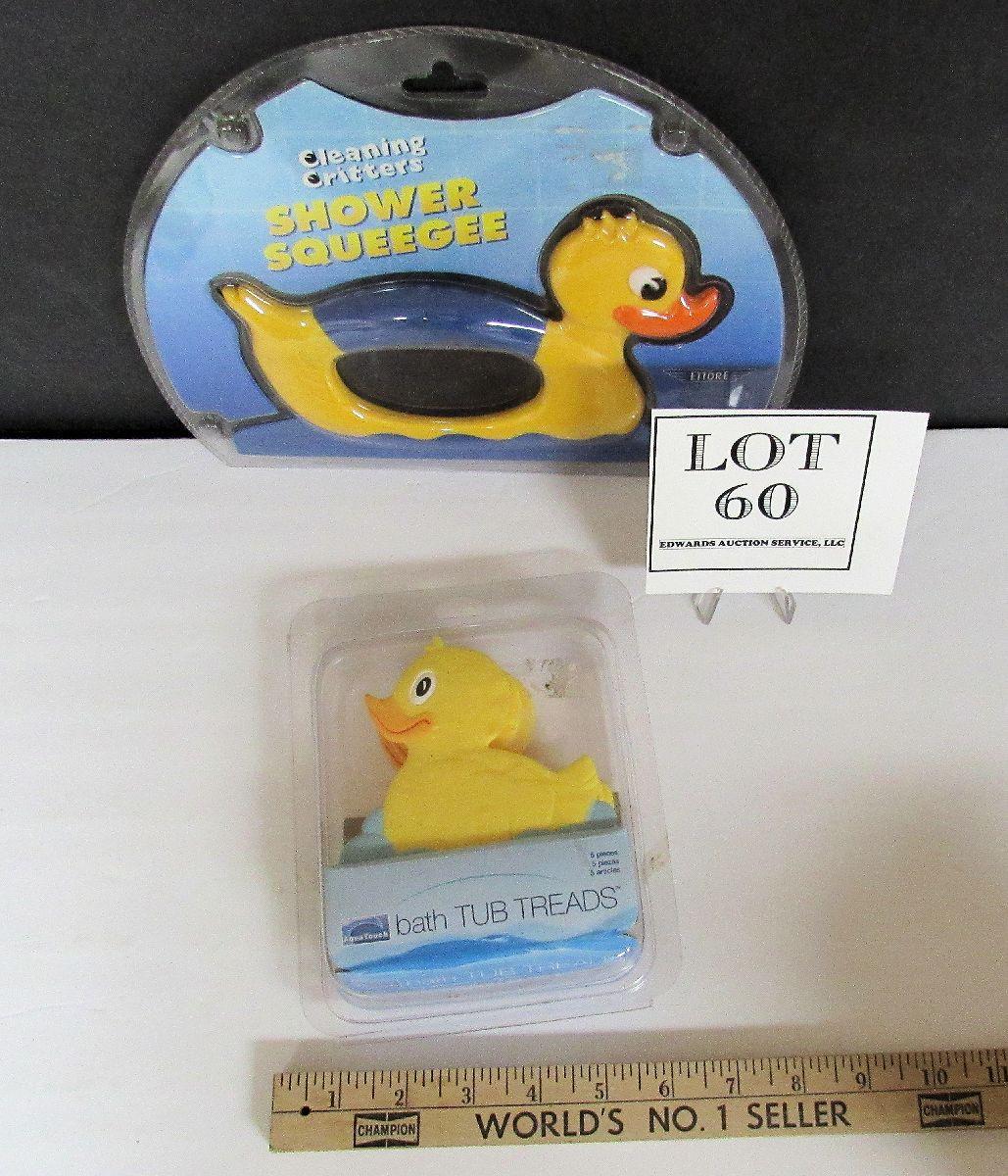 Bathroom Duck Squeegee and Duckling Bath Treads | EstateSales.org