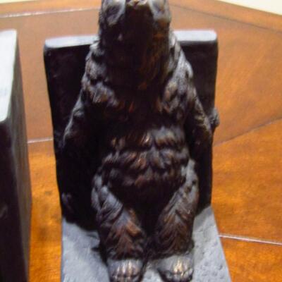 Pair of Bear Themed Bookends by SPI