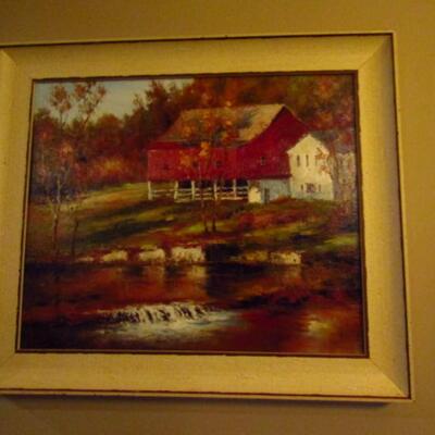 Framed Giclee on Canvas- Homestead Creek