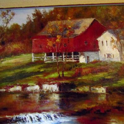 Framed Giclee on Canvas- Homestead Creek