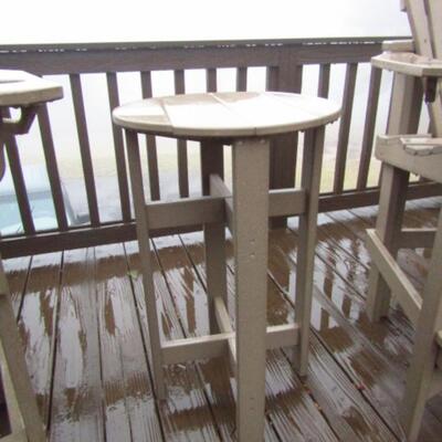 High Quality Patio Bistro Set- 2 Chairs and 1 Table- Made of Composite Material