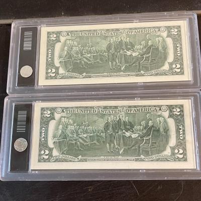 Lot 165 US $2 Bills Commemorative President Obama & Apollo 11