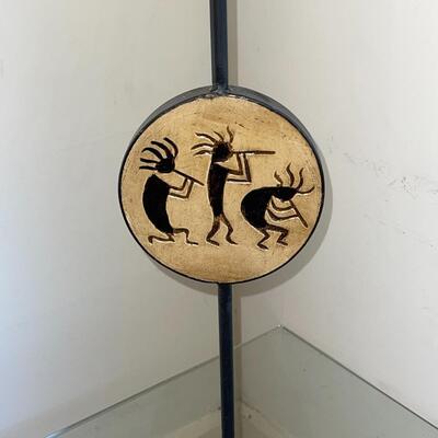 Lot 174 Kocopelli Candle Stand w/Native Dancers 30"