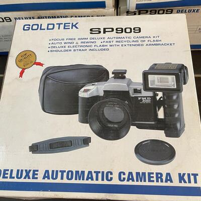 Lot 184 GoldTeck 9 35mm Cameras NEW In BOX SP909