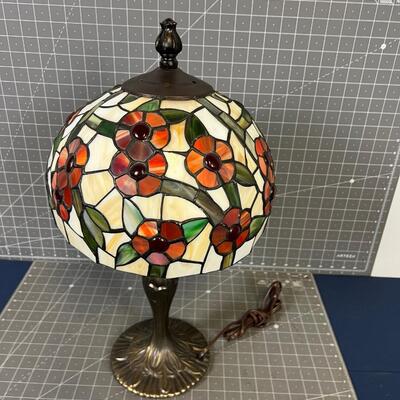 Tiffany Style Desk Lamp, (Real Glass Shade) 