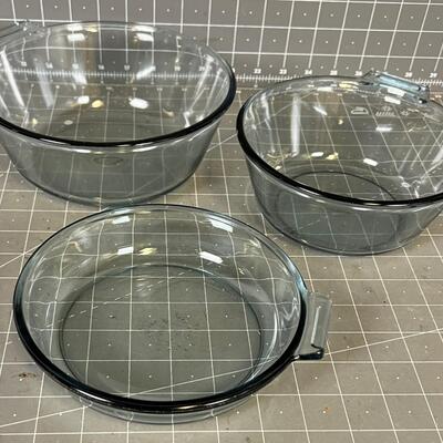 Pyrex Top of the Stove Glass Set (3) 