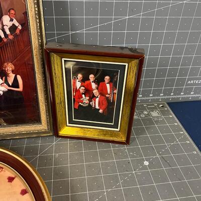 (3) Band Photos in frames