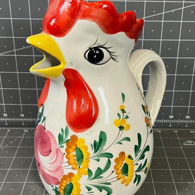 Rooster Pitcher Made in Italy 