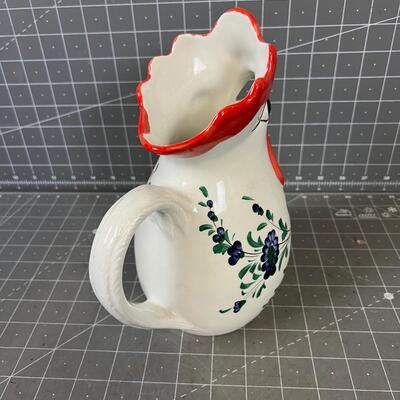 Rooster Pitcher Made in Italy 