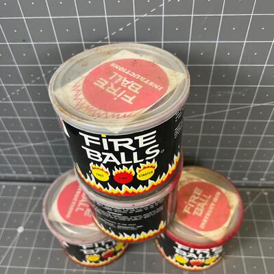 4 Fireball Tin Cans 