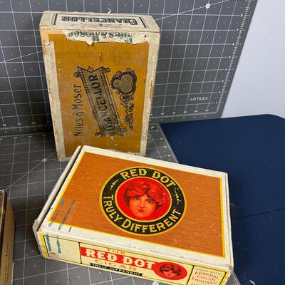 Cigar Boxes (4) COOL! 