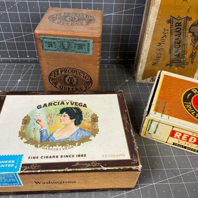 Cigar Boxes (4) COOL! 