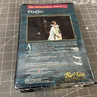 Don Carlo Opera Metropolitan Sealed VHS Set 