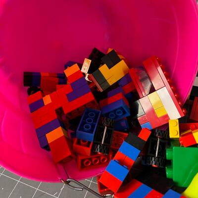 Basket of LARGE Legos (Younger Child Style) 