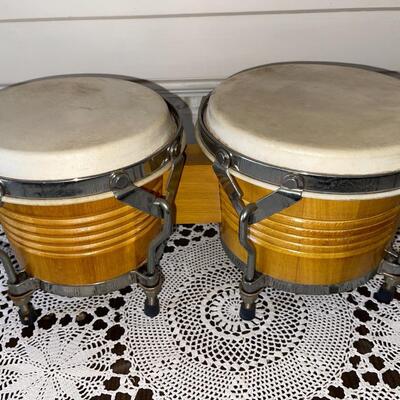 Lot 189 Pair Bongo Drums by Bestler