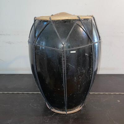 Lot 191 Asian Drum Made In Thailand 19" tall Skin Top