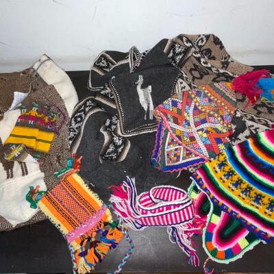 Lot 197 Misc Items From Peru Backpacks, Hats etc