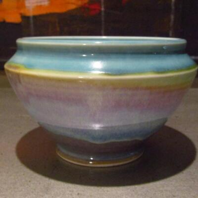 Glazed Pottery Bowl- Signed by Artist