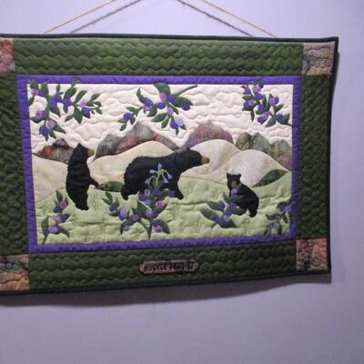 'Hucklebearies' Quilted Wall Hanging