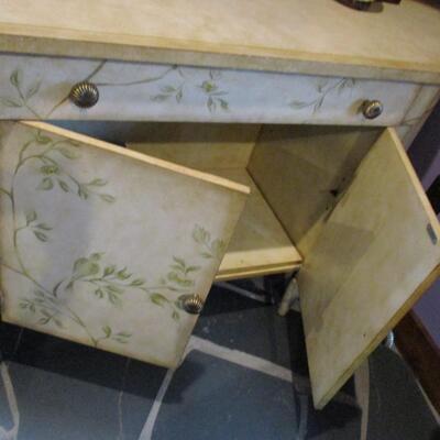 Lovely Storage Cabinet/Sideboard with Leaf and Branch Pattern (No Contents)