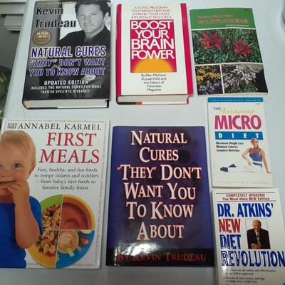 Set of 7 health books