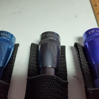 Lot of 5 mini flashlights