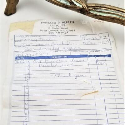 Lot #40  Antique Art Nouveau Photo Frame with receipt