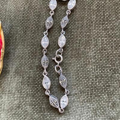 Fun and Unique Assorted Costume Jewelry, Beaded Hand Bag and Le Sac Knitted Bag