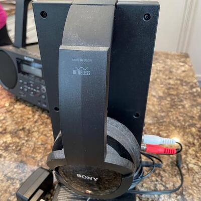Sony Portable CD Player and Sony Wireless Headphones
